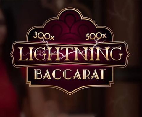 Logo permainan Lightning Baccarat